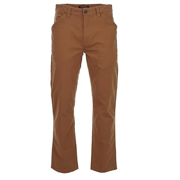 Tan Ridgecut Straight Fit Canvas Work Pants Size 32x34 - Picture 1 of 7